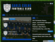 Tablet Screenshot of earlscolnefc.co.uk
